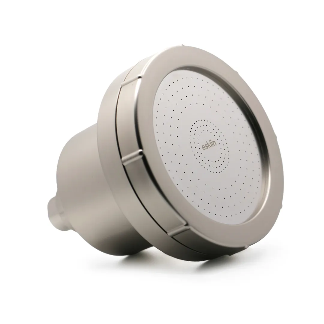 better skin and hair, guaranteed.  eskiin Filtered Showerhead®